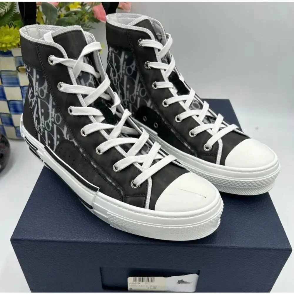 Men's Dior B – 23 oblique high top sneakers size 44 made in Italy - Picture 1 of 12